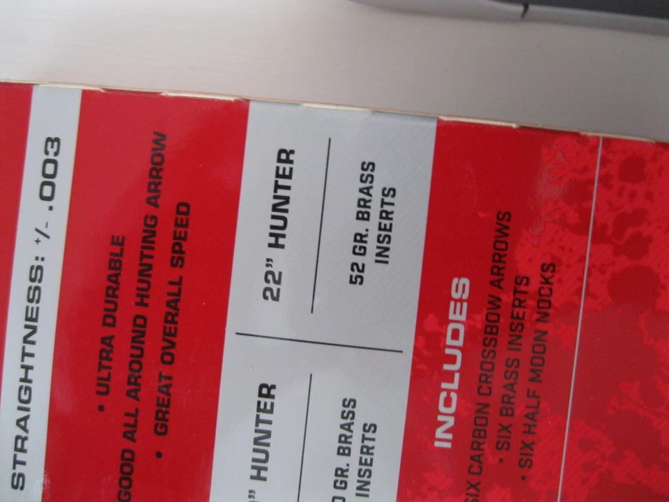 Flechas de ballesta Bloodsport Hunter 22 pulgadas .003 STR Foto 2 de 2