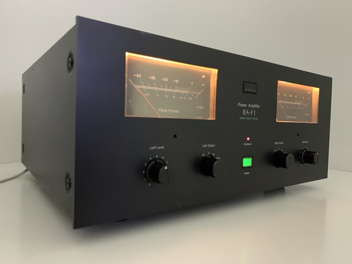 SANSUI BA F1 Stereo Power Amplifier 2X 110 Watts RMS Vintage