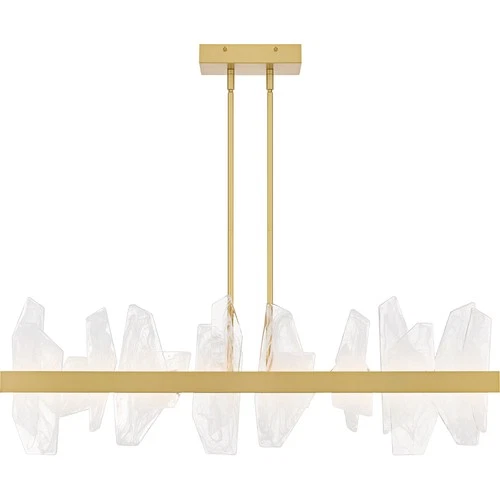 Quoizel PCAUR142 Aurelia 42"W LED Abstract Linear Chandelier - Gold - Picture 10 of 12