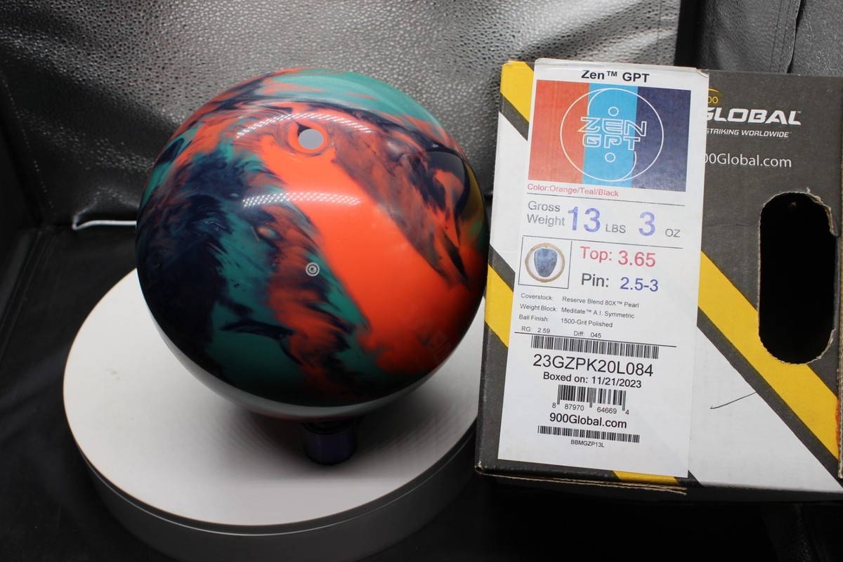 900 Global 13lbs Zen GPT Bowling Ball NIB #L084 | eBay