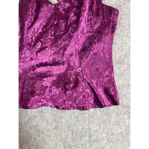 VINTAGE Victorias Secret Cami Top Womens Small Purple Jacquard Lingerie Camisole - Picture 6 of 6