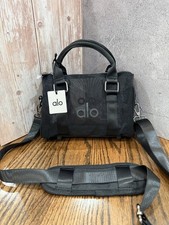 Alo Yoga Mini Sheer Duffle Bag Black. Crossbody