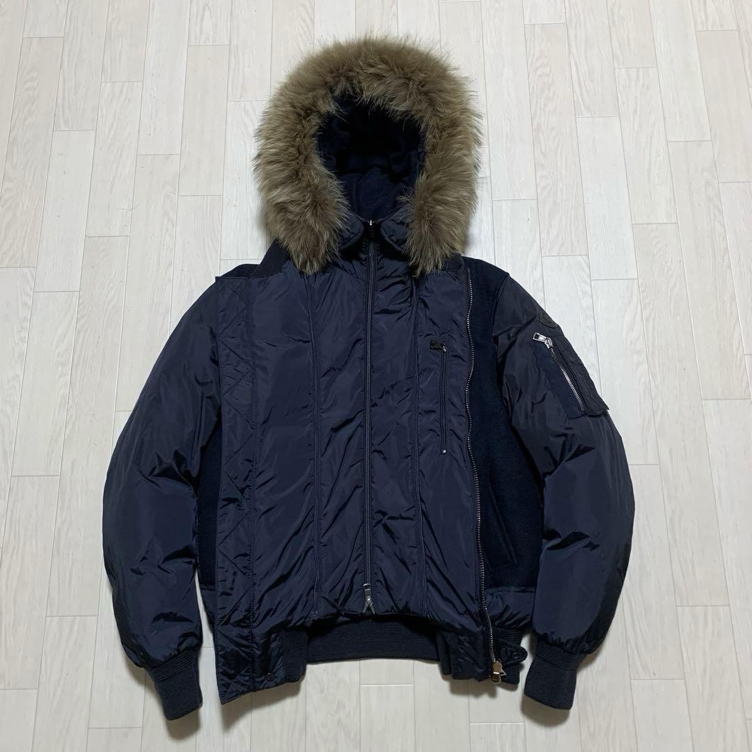 新品同様モンクレールMUSCADE ダウンジャケットネイビー4D114