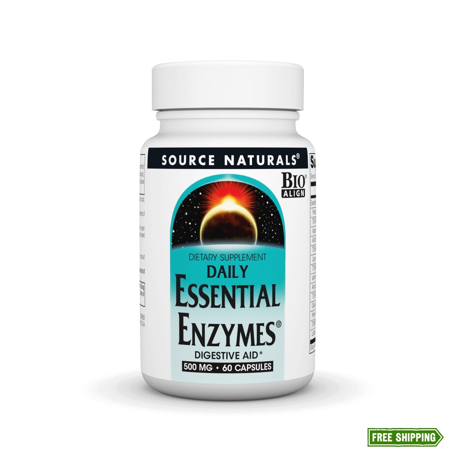 Source Naturals Essential Enzymes 500mg Bio-Aligned Multiple Enzyme For Sale