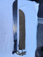 WWII Legitimus Collins & Co MADE IN USA Machete NO.37 with Original  Sheath 23”
