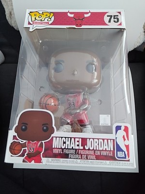 FUNKO POP NBA BASKETBALL BULLS - MICHAEL JORDAN - SUPER SIZE 10'' FIGUR #75 - NEU