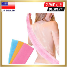 3 Pack Exfoliating Back Scrubber Washcloths, Japanese Korean Bath Loofah Towel