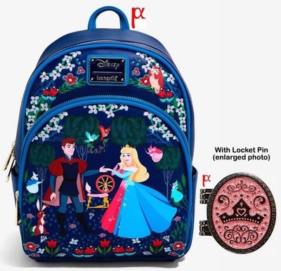 Loungefly Disney Sleeping Beauty Aurora & Phillip Fairy Backpack & Pin Exclusive