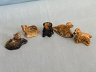 Wade 5 Dogs Whimsies England Red Rose Tea Mini Figures Alsatian Collie Mongrel I