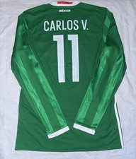 Mexico 2016-2017 Home Adidas Men’s Medium Long Sleeve  Jersey Carlos Vela 11