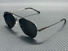 GUCCI GG1874S 002 Ruthenium Silver Mirror Men's 57 mm Large Sunglasses