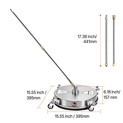 #ad SucceBuy Pressure Washer Surface Cleaner PE Stainless Steel Pressure Washer $100.99