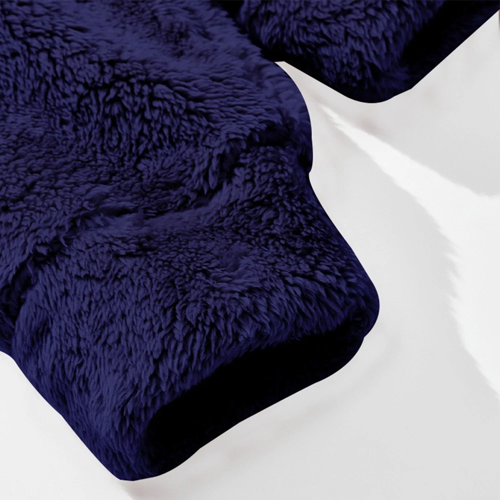 SACAI Giacca pile fantasia tinta unita uomo felpa cappotto invernale manica lunga tasche design