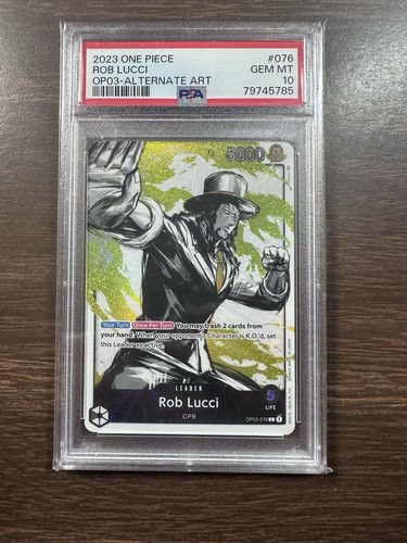 Rob Lucci 2023 One Piece Pillars of Strength - Leader - #076 PSA 10