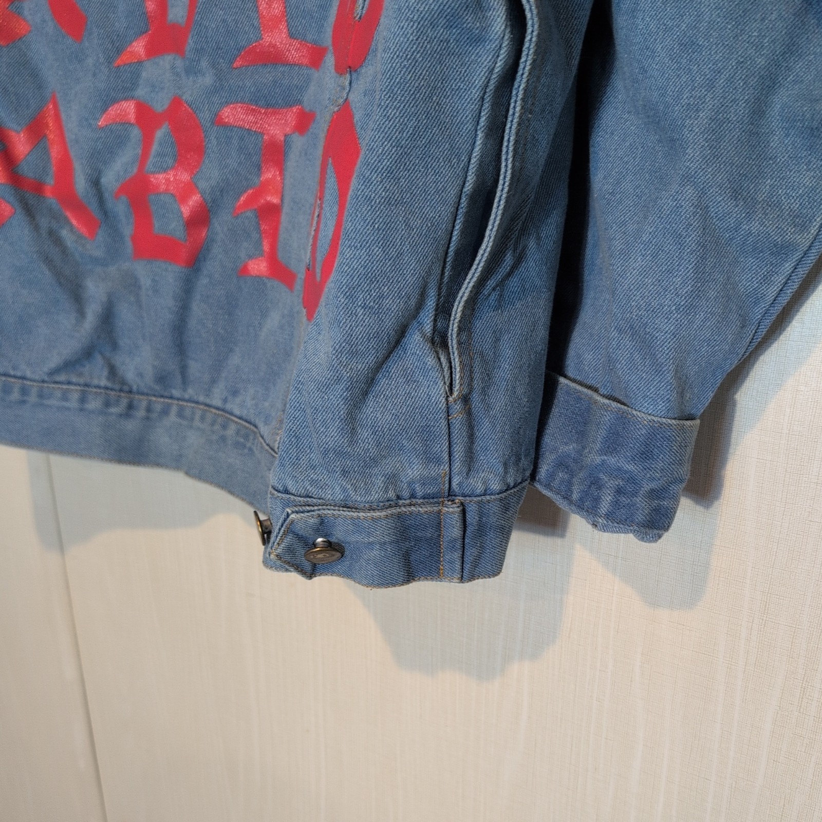 Kanye West Life Of Pablo Tour Jacket Denim Seven7 Jean Wash   Size XL image 3