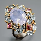 GEM A+ 10 ct Natural Lavender Quartz Ring 925 Sterling Silver Size 8.25 /R466209