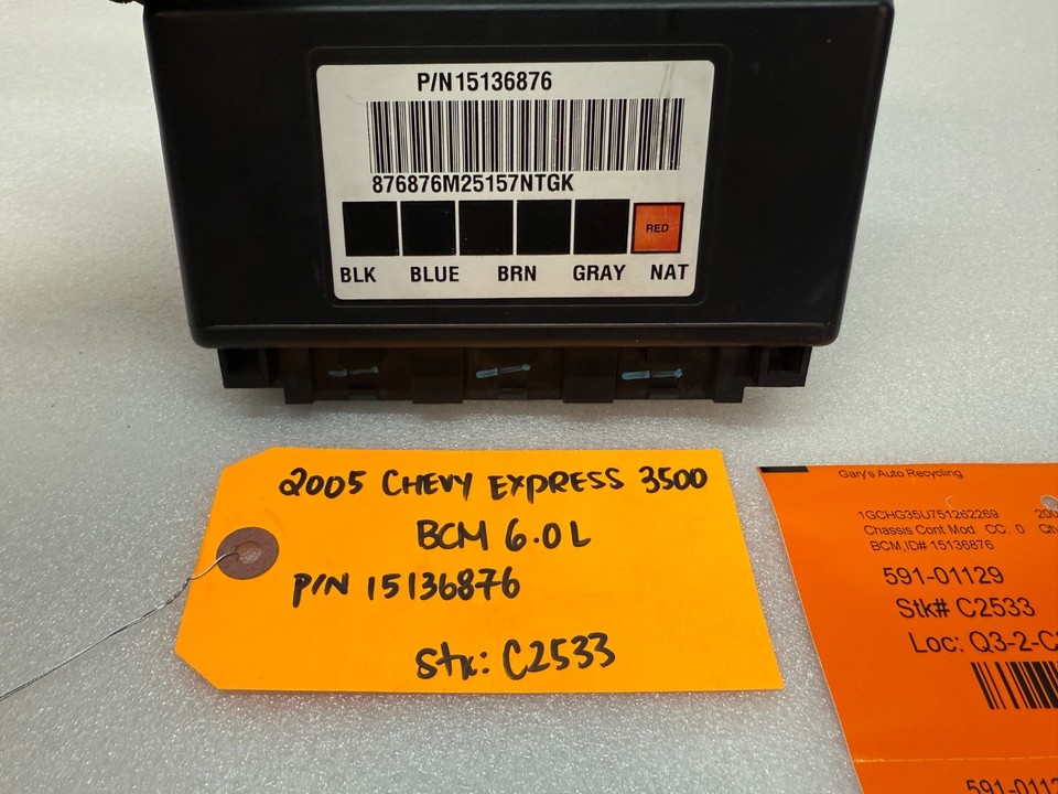 03-06 Chevrolet GMC SAVANA EXPRESS BODY CONTROL MODULE BCM 15136876 | eBay