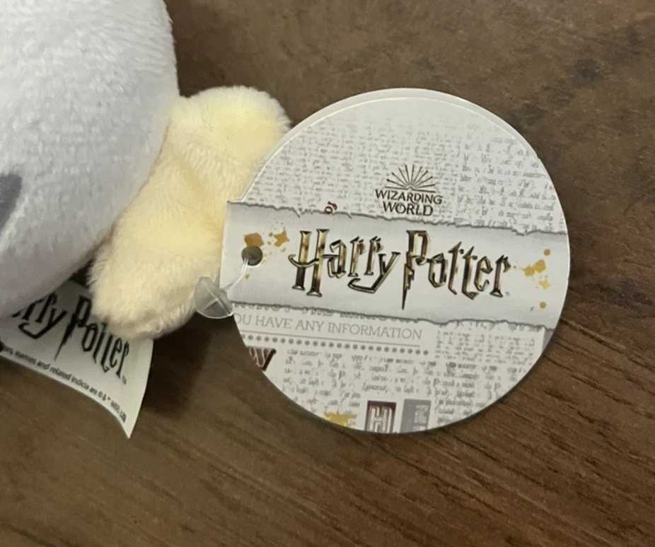 Harry Potter Small Hedwig Plush Soft Toy Keyclip 3" - BRAND NEW WITH TAG - Image 3 of 4