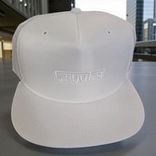 Crooks & Castles White F-1 Adjustable Snapbac...