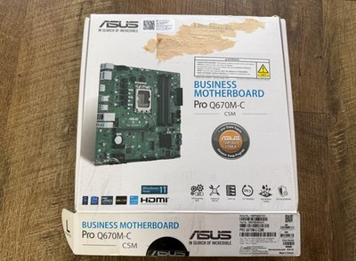 ASUS NVMe SSD M.2 slots, 4 Pro Q670M-C-CSM LGA 1700 mATX Motherboard PCIe 4 DDR5