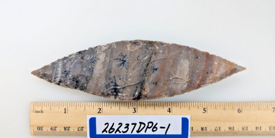 6'' Double Point Spearhead - Ax - Knife - Pow-Wow - Hand Knapped Agate