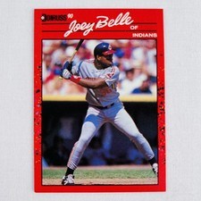 1990 Donruss Joey Belle Rookie Card #390 Cleveland Indians Pristine NM. rookie card picture