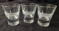 Jameson Irish Whiskey Shot Glasses w/ Etched "Jameson" Logo and "JJ&S" on Bottom