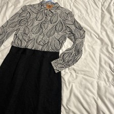 Tory Burch Silk Midi Dress With Paisley Leaf Print Size 8 NWOT condition 