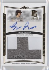 2014 Leaf Perfect Game Showcase Jersey Gold 18/25 Greg Pickett #JA-GP1 Auto 0a7
