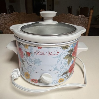Pioneer Woman Sweet Romance 1.5 Quart Slow Cooker Great Condition 