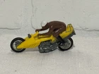 Vintage Hot Wheels RRRumblers Straight Away Yellow w/rider Motorcycle