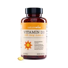NatureWise Vitamin D3 5000iu 125 mcg for Healthy Muscle Function 360 Count