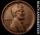 1911-D Lincoln Wheat Cent- Semi Key- Extra Fine Better Date #J7463