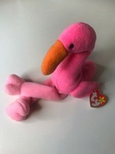 Pinky The Flamingo Beanie Baby Style 4072 Rare Ty Retired 1995 Errors Ebay