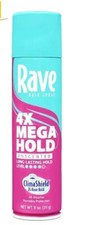 Rave 4X Mega Shine Enhancing Unscented Hair Spray 11 oz