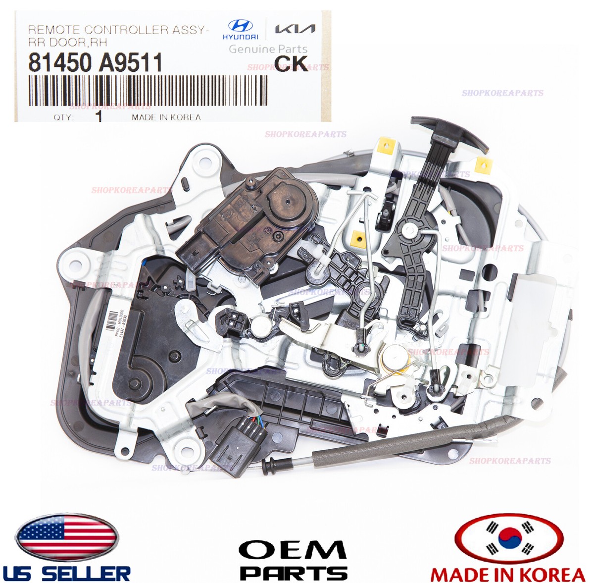 2015-2018 Kia Sedona RIGHT Passenger Side Sliding Door Lock