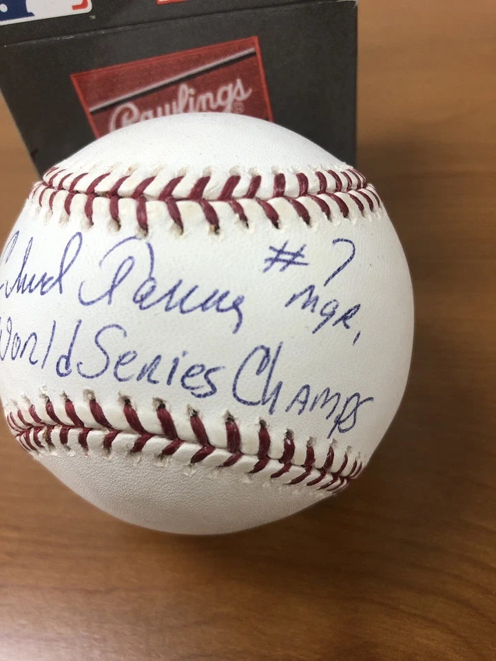 Chuck Tanner Autographed Baseball "#7 MGR 79 World Series Champs" JSA - Image 4 of 4