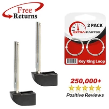 2 Uncut Key Blade Insert Aftermarket Replacment For Toyota (HYQ14FBE, HYQ14FBC)