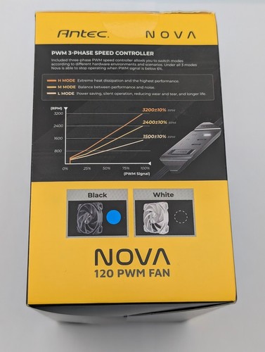3 PACK! Antec NOVA 120 PWM 120mm Premium High-Performance Fan RETAIL NEW - Picture 2 of 9
