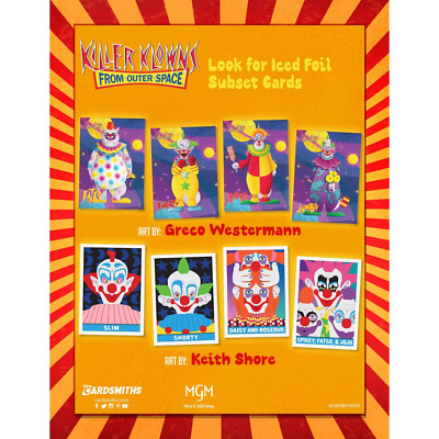 2023 Cardsmiths Killer Klowns From Outer Space Trading Cards Iced Foil You Pick