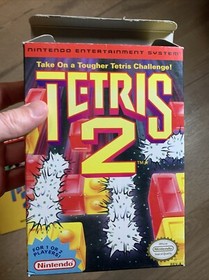 Tetris 2 (Nintendo Entertainment System, 1993) NES Box And Instruction Manual