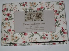 NEW. Fabric Covered Photo Album Holds 60 4x6 Prints
