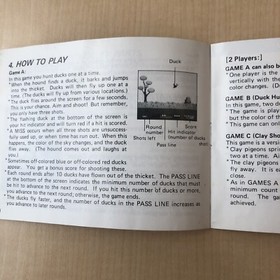 Super Mario Bros Duck Hunt World Class Track Meet Nintendo NES Manual Booklet