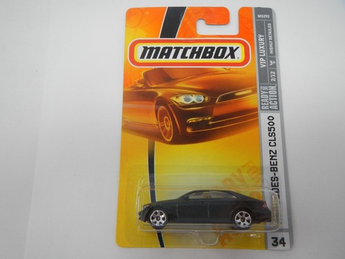 Matchbox VIP LUXURY Mercedes Benz CLS 500 #34 Black - Afbeelding 1 van 4