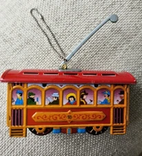 Alexander Taron TIN Cable Car Ornament 