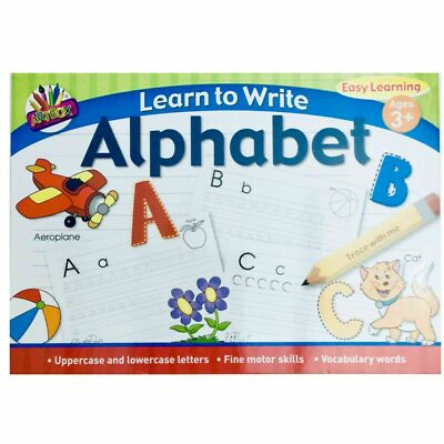 A4 Kinder Schreiben lernen Alphabet Handschrift Übung Buch Pad Vorschule Säuglinge