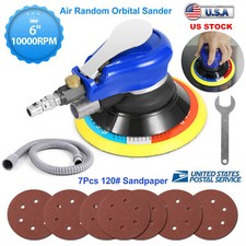6 Air Body Random Orbital Palm Sander Da Buffing Sanding W 7 Auto Discs 150mm