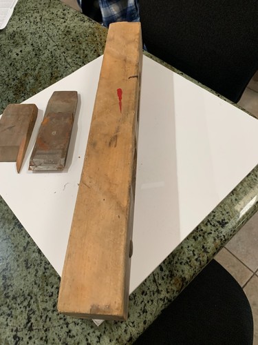 ANTIQUE WOOD BLOCK PLANE 22” LONG LOGGING CARPENTRY - Picture 2 of 8