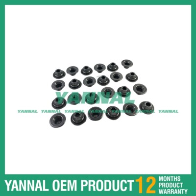 24 Piece Valve Valve Spring Retainer For Doosan / DEVELON DL08  For One Engine 