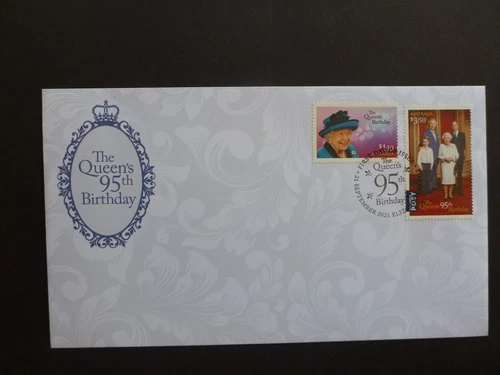 AUSTRALIA 2021 QUEEN ELIZABETH II 95th BIRTHDAY PAIR STAMPS FIRST DAY COVER